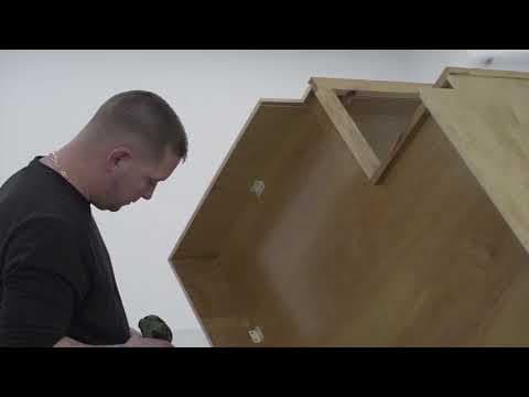 Lazy Susan Cabinet Assembly (Dove Tail Construction)
