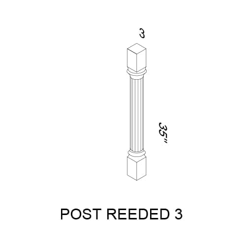 LEG-POST3REEDED