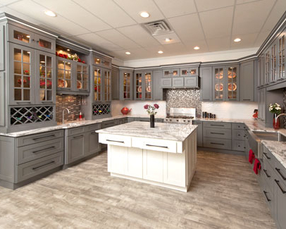 Platinum Shaker Kitchen Cabinets