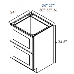 2 Drawer Base Cabinet