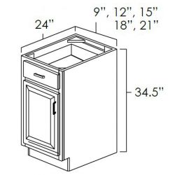 Single Door Single Drawer Base
